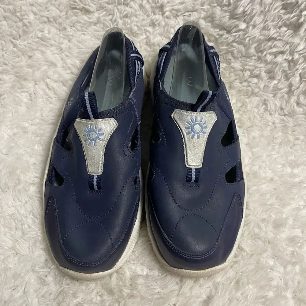 No Boundaries leather Navy Blue tracker sandals size 10 - Picture 11 of 11